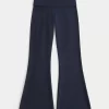 Aloha Graphic Foldover Waist Flare Παντελόνι Aloha Graphic Foldover Waist Flare Παντελόνι