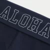 Aloha Graphic Foldover Waist Flare Παντελόνι Aloha Graphic Foldover Waist Flare Παντελόνι