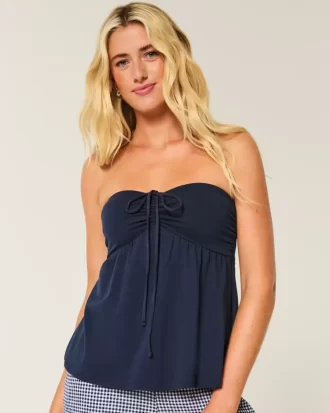 Στράπλες Στράπλες Σιντσέ Μπλουζάκι Babydoll