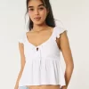 Εύκολη μπλούζα Babydoll με δέσιμο μπροστά