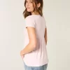 Εύκολη κοντομάνικη μπλούζα Babydoll με δαντέλα Εύκολη κοντομάνικη μπλούζα Babydoll με δαντέλα