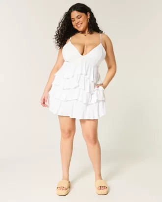 Μίνι φόρεμα Babydoll με λαιμόκοψη σε λαιμόκοψη