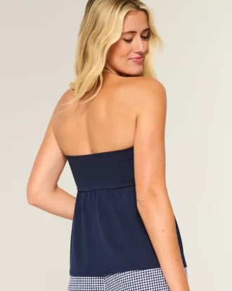 Στράπλες Στράπλες Σιντσέ Μπλουζάκι Babydoll