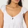 Εύκολη μπλούζα Babydoll με δέσιμο μπροστά