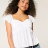 Μπλουζάκι Babydoll Easy Flutter Sleeve Μπλουζάκι Babydoll Easy Flutter Sleeve