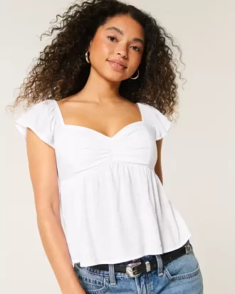 Μπλουζάκι Babydoll Easy Flutter Sleeve