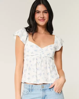 Μπλουζάκι Babydoll Easy Flutter Sleeve