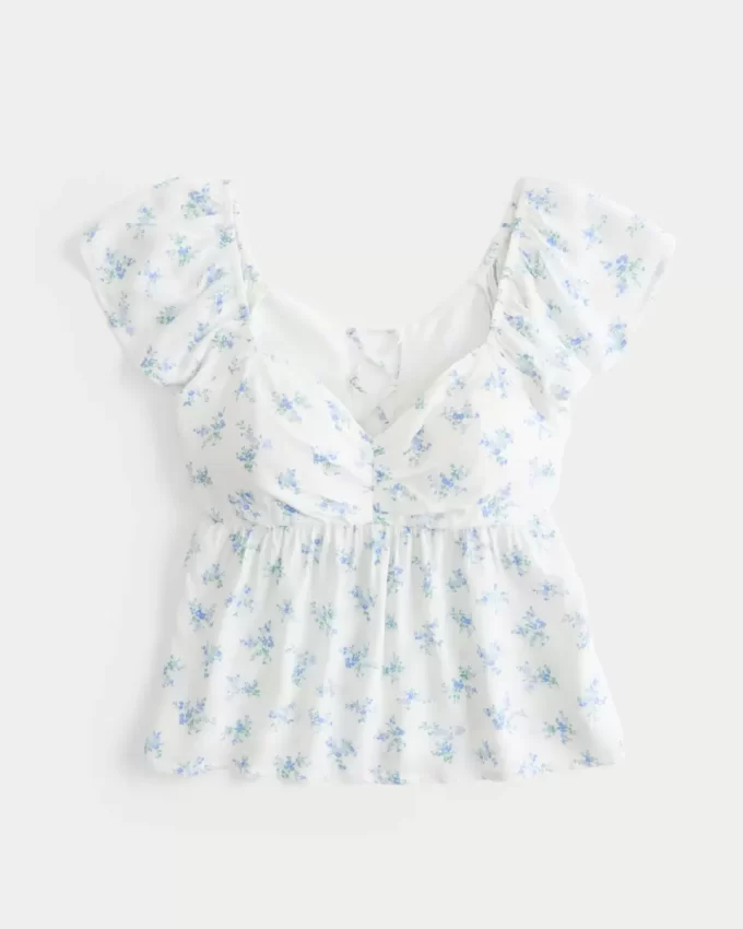 Μπλουζάκι Babydoll Easy Flutter Sleeve Μπλουζάκι Babydoll Easy Flutter Sleeve