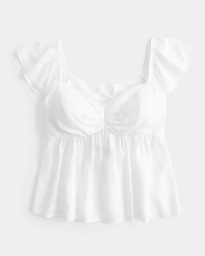 Μπλουζάκι Babydoll Easy Flutter Sleeve Μπλουζάκι Babydoll Easy Flutter Sleeve