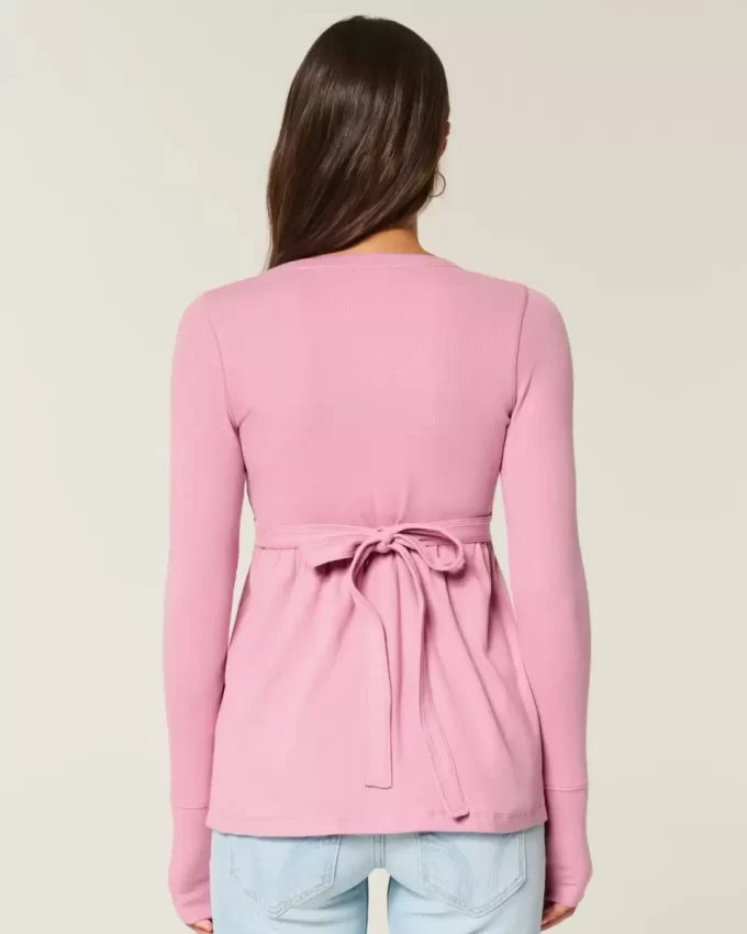 Μπλουζάκι Babydoll Henley-Back