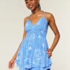 Ανοιχτή πλάτη Babydoll Romper Ανοιχτή πλάτη Babydoll Romper