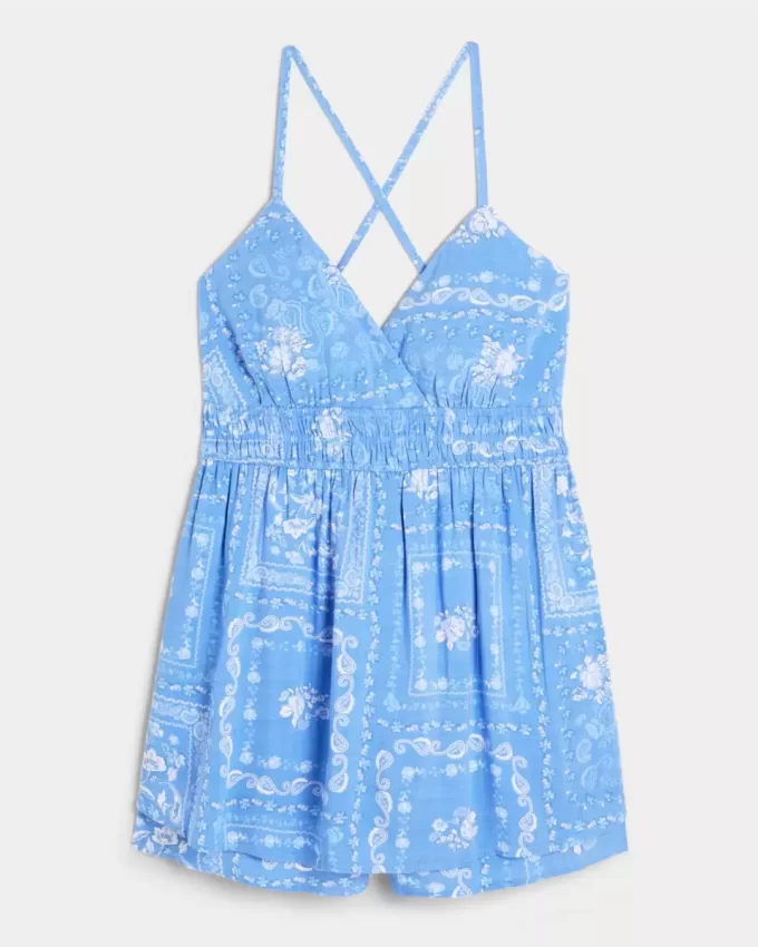 Ανοιχτή πλάτη Babydoll Romper Ανοιχτή πλάτη Babydoll Romper