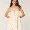 Μίνι φόρεμα Babydoll Strapless Ruffle