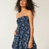 Μίνι φόρεμα Babydoll Strapless Ruffle Μίνι φόρεμα Babydoll Strapless Ruffle