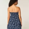 Μίνι φόρεμα Babydoll Strapless Ruffle Μίνι φόρεμα Babydoll Strapless Ruffle