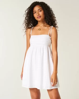 Μίνι φόρεμα Babydoll Tie-Strap