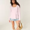 Εύκολο μακρυμάνικο λουλουδάτο μοτίβο Babydoll Top Εύκολο μακρυμάνικο λουλουδάτο μοτίβο Babydoll Top