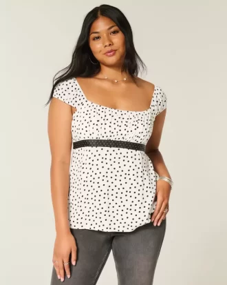 Εύκολη σατέν γραβάτα Babydoll Top