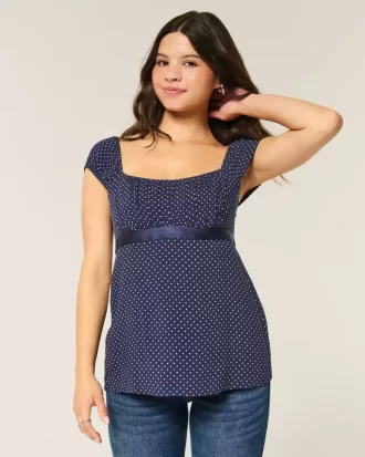 Εύκολη σατέν γραβάτα Babydoll Top