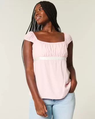 Εύκολη σατέν γραβάτα Babydoll Top