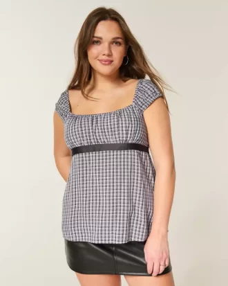 Εύκολη σατέν γραβάτα Babydoll Top