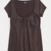 Εύκολη γραβάτα μπούστο Babydoll Top Εύκολη γραβάτα μπούστο Babydoll Top