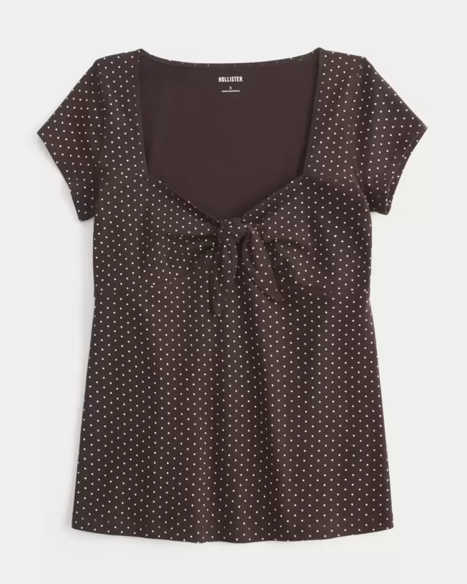 Εύκολη γραβάτα μπούστο Babydoll Top Εύκολη γραβάτα μπούστο Babydoll Top
