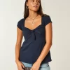 Εύκολη γραβάτα μπούστο Babydoll Top Εύκολη γραβάτα μπούστο Babydoll Top