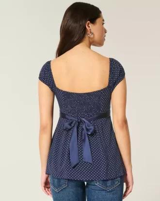 Εύκολη σατέν γραβάτα Babydoll Top