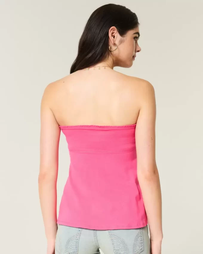 Εύκολη στράπλες μπούστο Babydoll Top Εύκολη στράπλες μπούστο Babydoll Top
