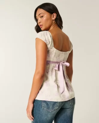 Εύκολη σατέν γραβάτα Babydoll Top