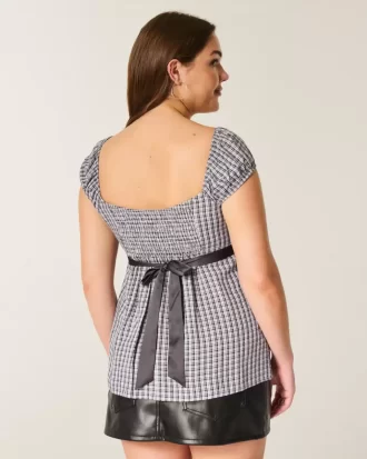 Εύκολη σατέν γραβάτα Babydoll Top