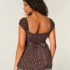 Εύκολη σατέν γραβάτα Babydoll Top Εύκολη σατέν γραβάτα Babydoll Top