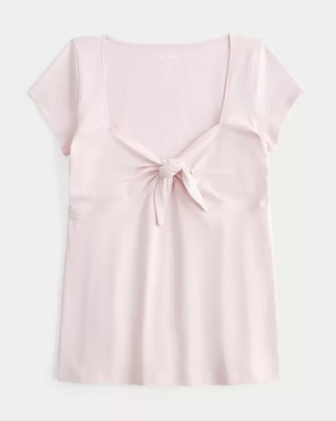 Εύκολη γραβάτα μπούστο Babydoll Top Εύκολη γραβάτα μπούστο Babydoll Top