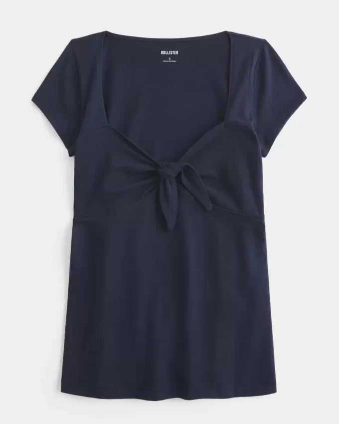 Εύκολη γραβάτα μπούστο Babydoll Top Εύκολη γραβάτα μπούστο Babydoll Top