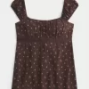 Εύκολη σατέν γραβάτα Babydoll Top Εύκολη σατέν γραβάτα Babydoll Top