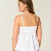 Κεντημένο Babydoll Top με Shimmer Κεντημένο Babydoll Top με Shimmer
