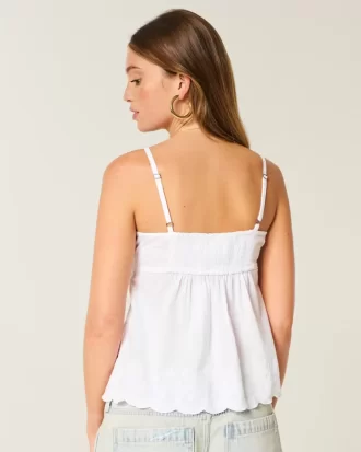 Κεντημένο Babydoll Top με Shimmer