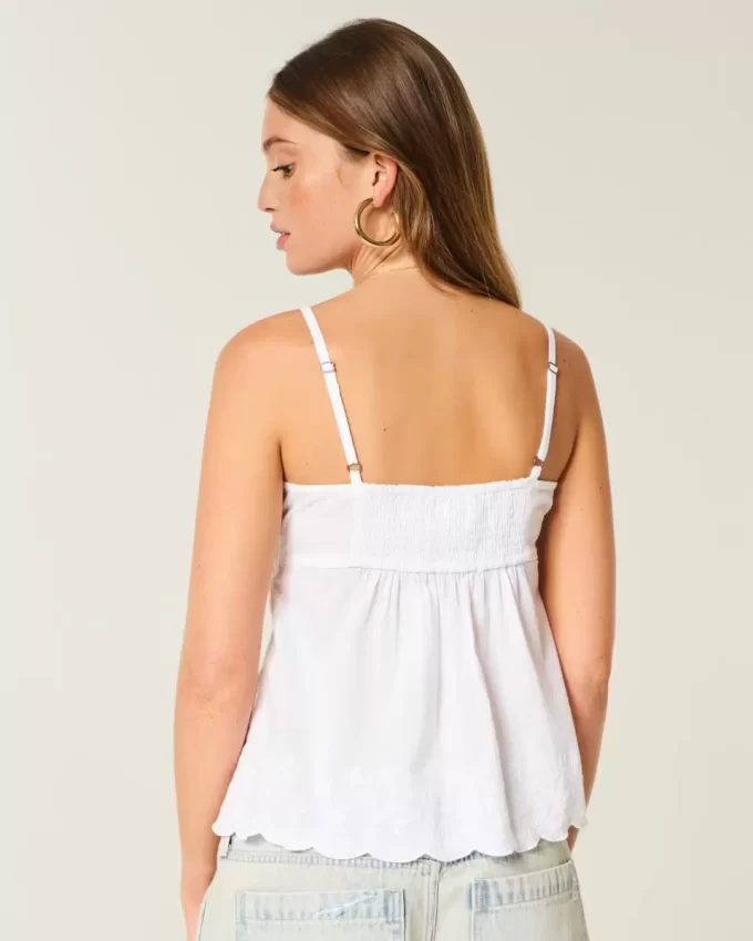 Κεντημένο Babydoll Top με Shimmer Κεντημένο Babydoll Top με Shimmer