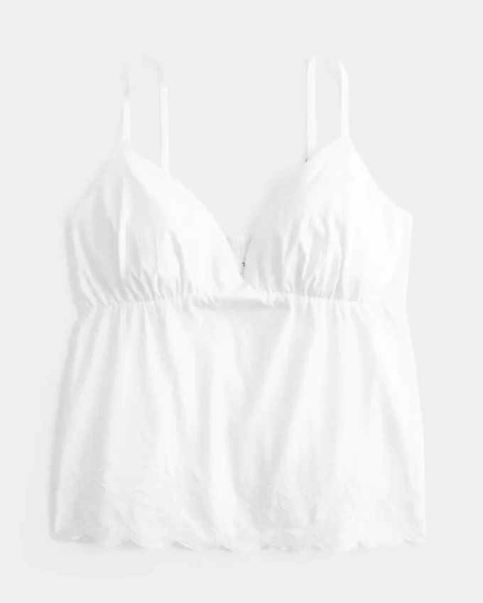 Κεντημένο Babydoll Top με Shimmer Κεντημένο Babydoll Top με Shimmer
