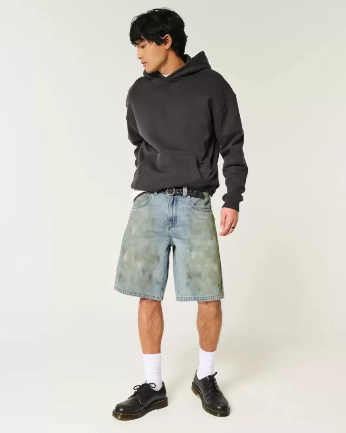 Ζαν σορτς λαδωμένο Baggy Ζαν σορτς λαδωμένο Baggy