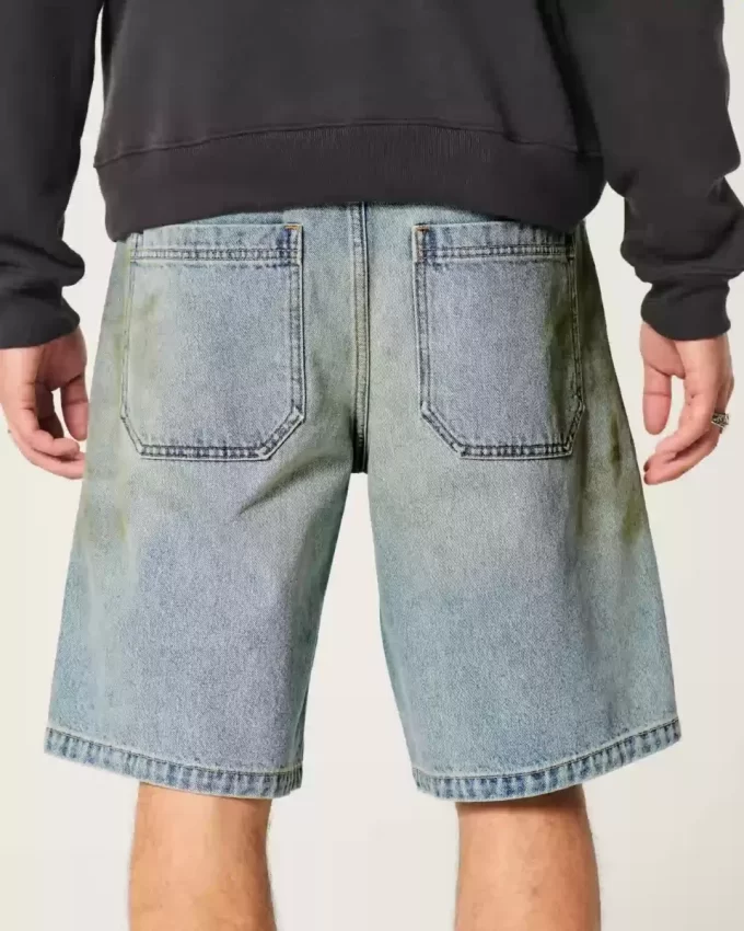 Ζαν σορτς λαδωμένο Baggy Ζαν σορτς λαδωμένο Baggy