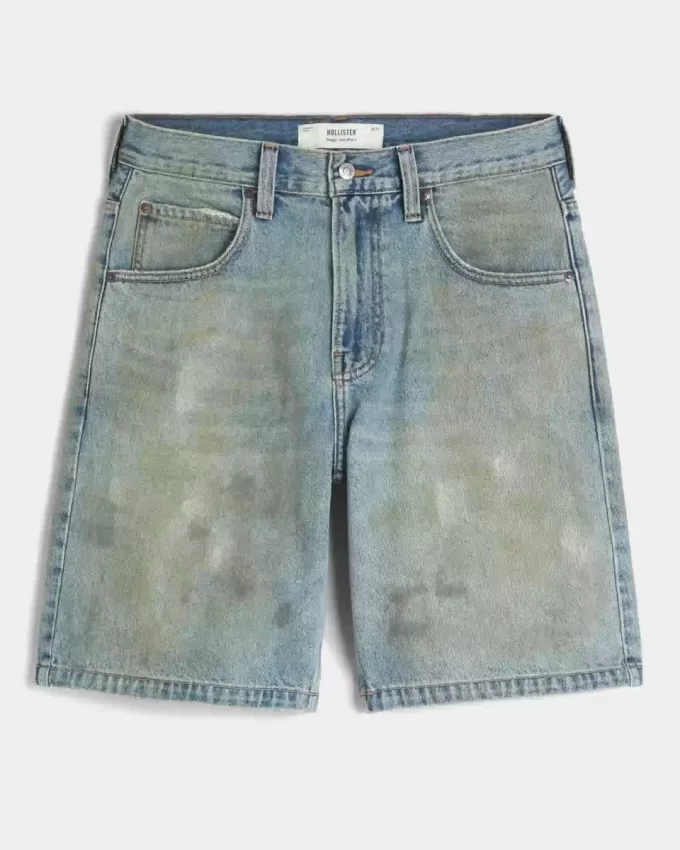 Ζαν σορτς λαδωμένο Baggy Ζαν σορτς λαδωμένο Baggy
