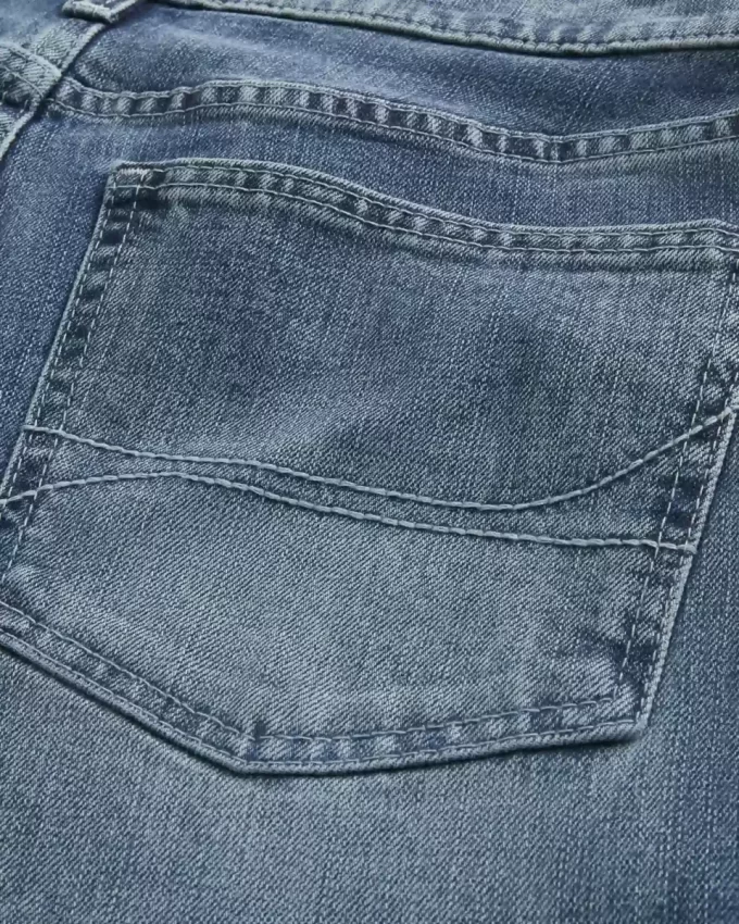 Τζιν μεσαίου πλυσίματος Baggy Bootcut Τζιν μεσαίου πλυσίματος Baggy Bootcut