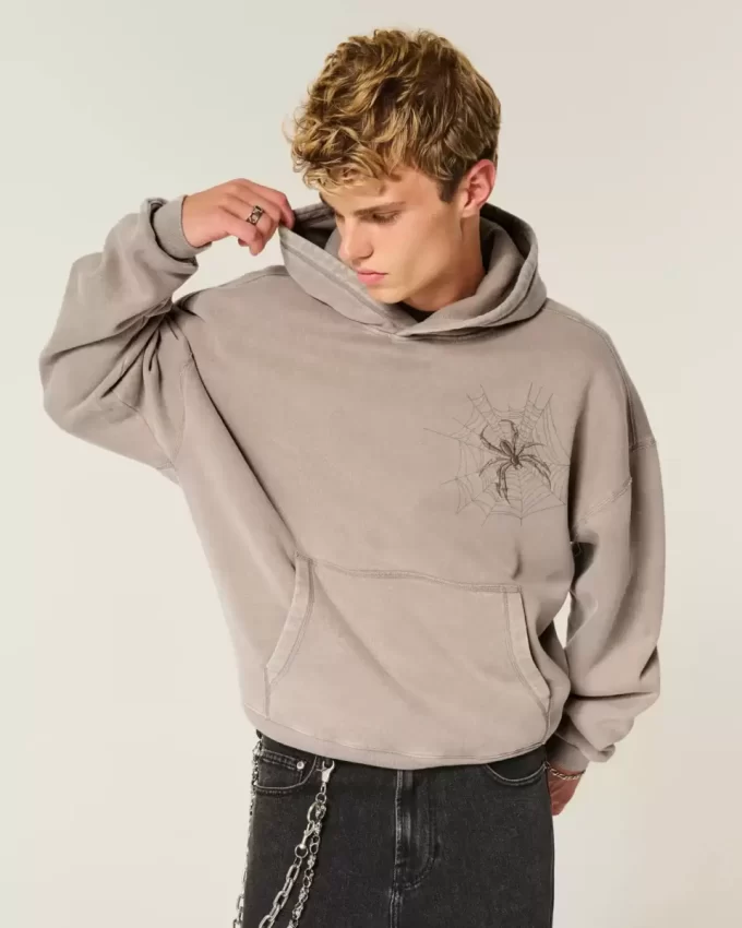 Γραφικό φούτερ με κουκούλα Baggy Cinch Spider Γραφικό φούτερ με κουκούλα Baggy Cinch Spider