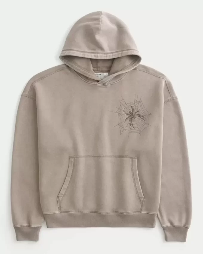 Γραφικό φούτερ με κουκούλα Baggy Cinch Spider Γραφικό φούτερ με κουκούλα Baggy Cinch Spider
