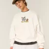 Φούτερ Baggy Cinch Tom and Jerry Graphic Crew Φούτερ Baggy Cinch Tom and Jerry Graphic Crew