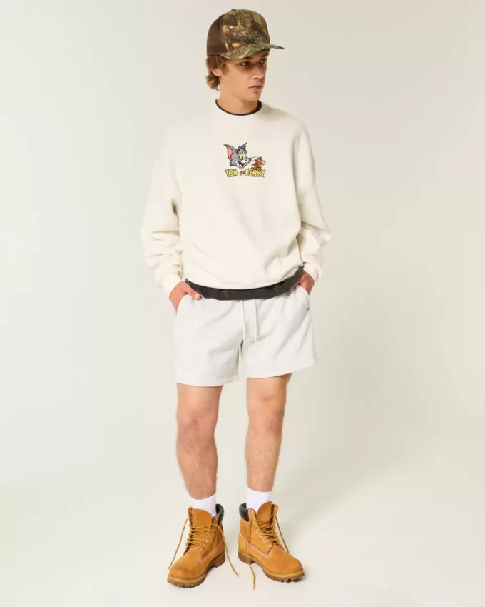 Φούτερ Baggy Cinch Tom and Jerry Graphic Crew Φούτερ Baggy Cinch Tom and Jerry Graphic Crew