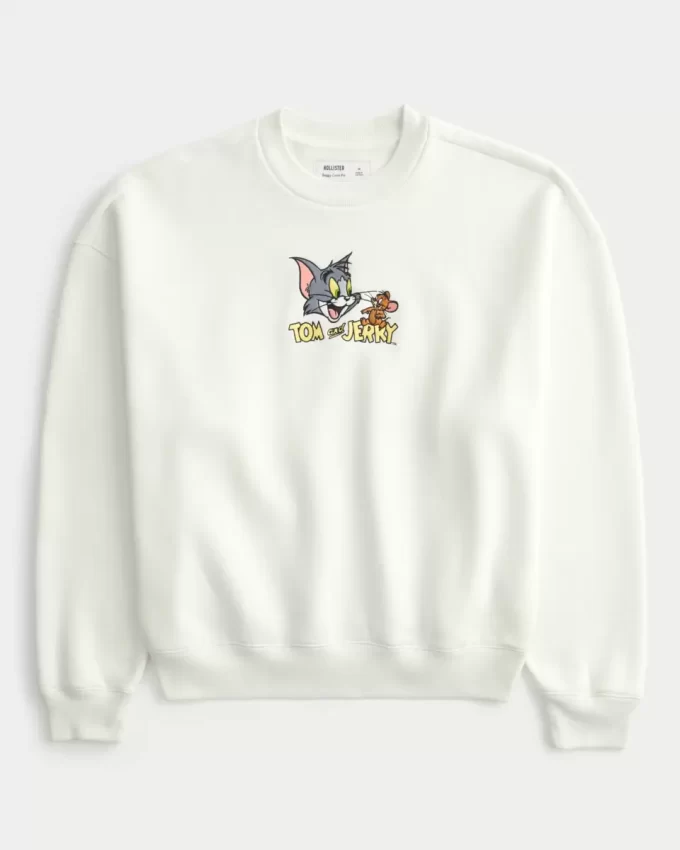 Φούτερ Baggy Cinch Tom and Jerry Graphic Crew Φούτερ Baggy Cinch Tom and Jerry Graphic Crew