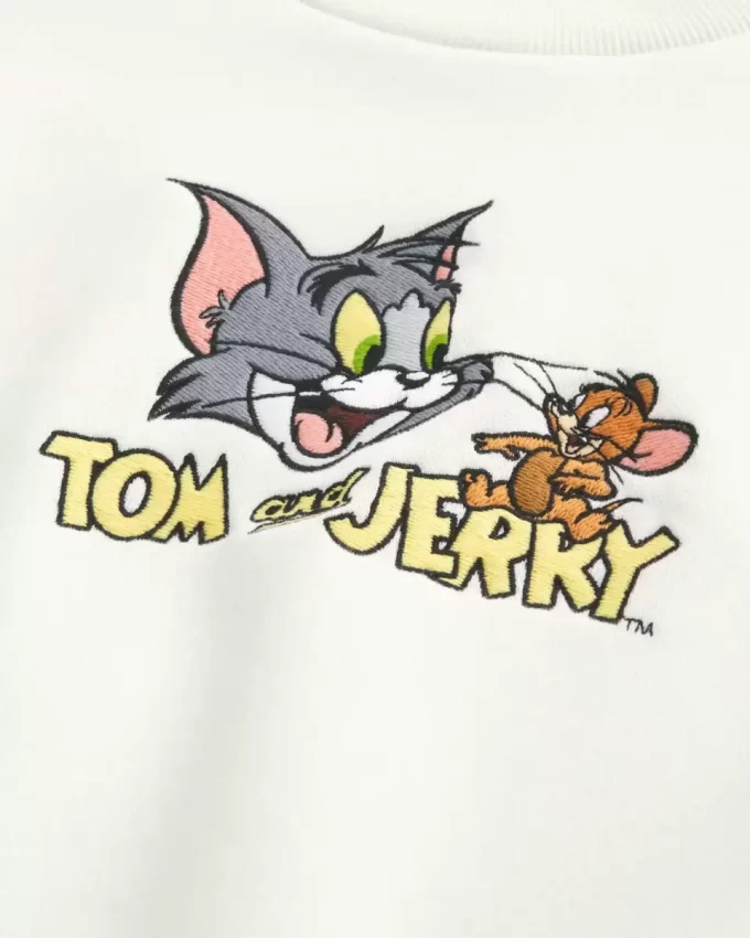 Φούτερ Baggy Cinch Tom and Jerry Graphic Crew Φούτερ Baggy Cinch Tom and Jerry Graphic Crew